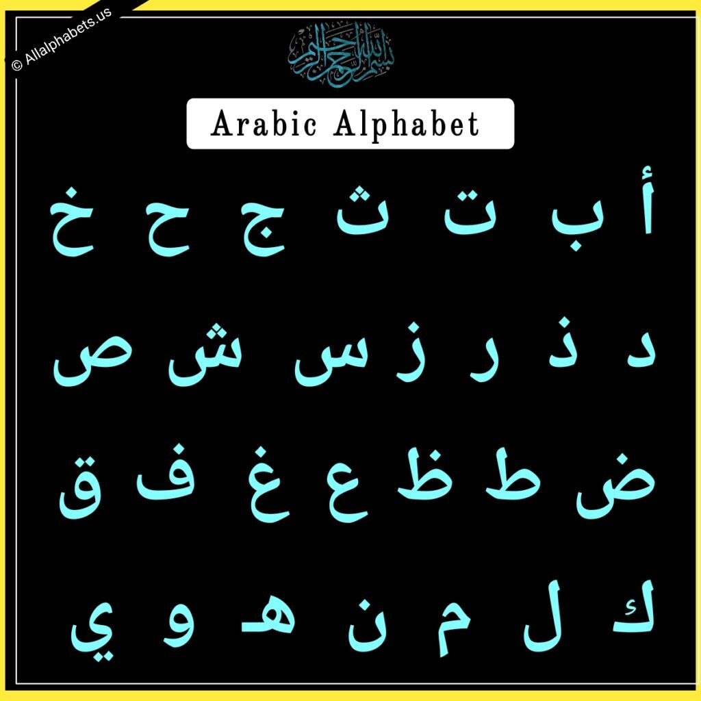 Arabic Alphabet Letter