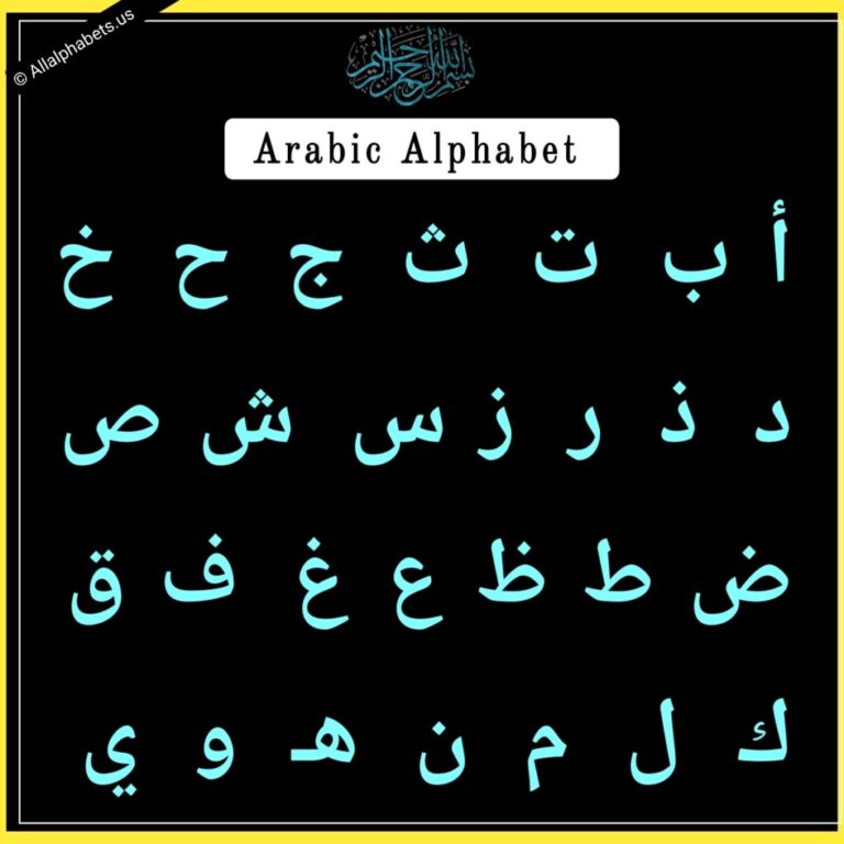 How Many Letters In The Arabic Alphabet? Download PDF